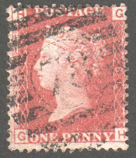 Great Britain Scott 33 Used Plate 81 - GH - Click Image to Close